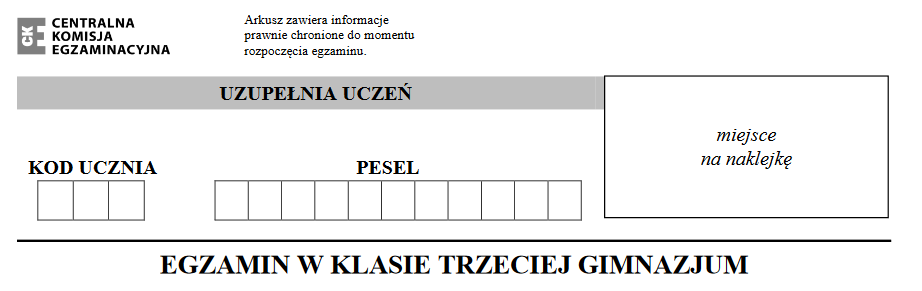 egzamin gimnazjalny